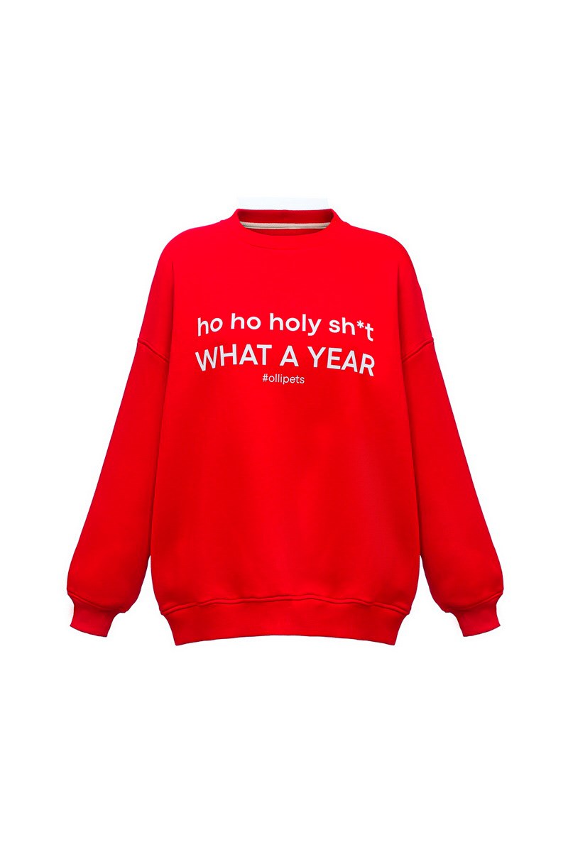 СВИТШОТ HO HO HO RED