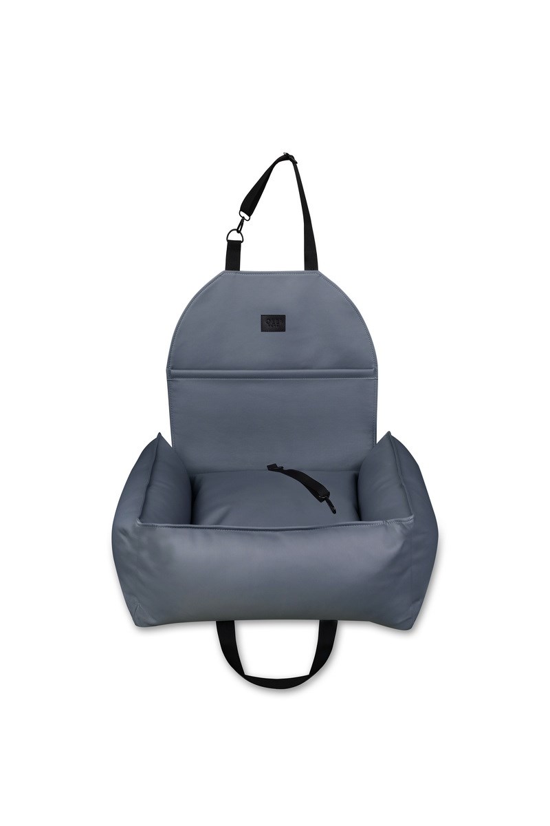 АВТОКРЕСЛО ДЛЯ СОБАКИ RELAXED LEATHER GRAPHITE