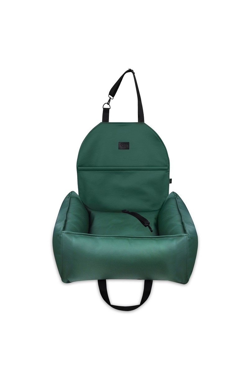 АВТОКРЕСЛО ДЛЯ СОБАКИ RELAXED LEATHER GREEN