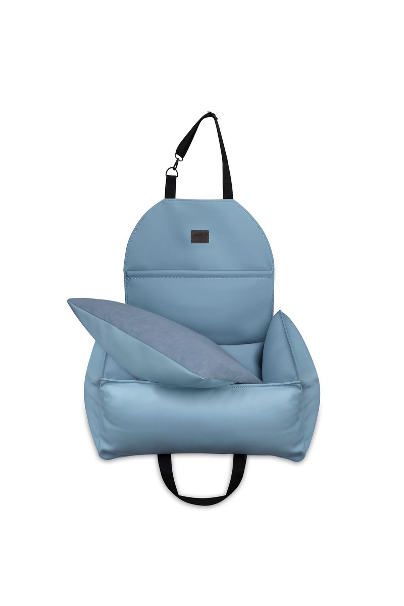 АВТОКРЕСЛО ДЛЯ СОБАКИ RELAXED LEATHER BLUE