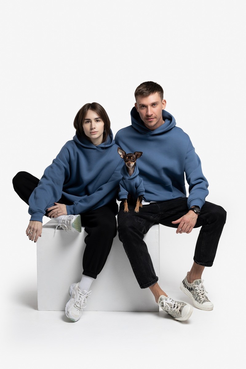 НАБОР ХУДИ ДЛЯ ВАС ДВОИХ И ПЕСИКА JEANS CLASSIC