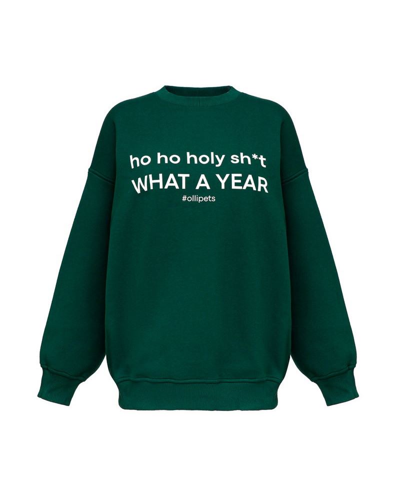 СВИТШОТ HO HO HO GREEN