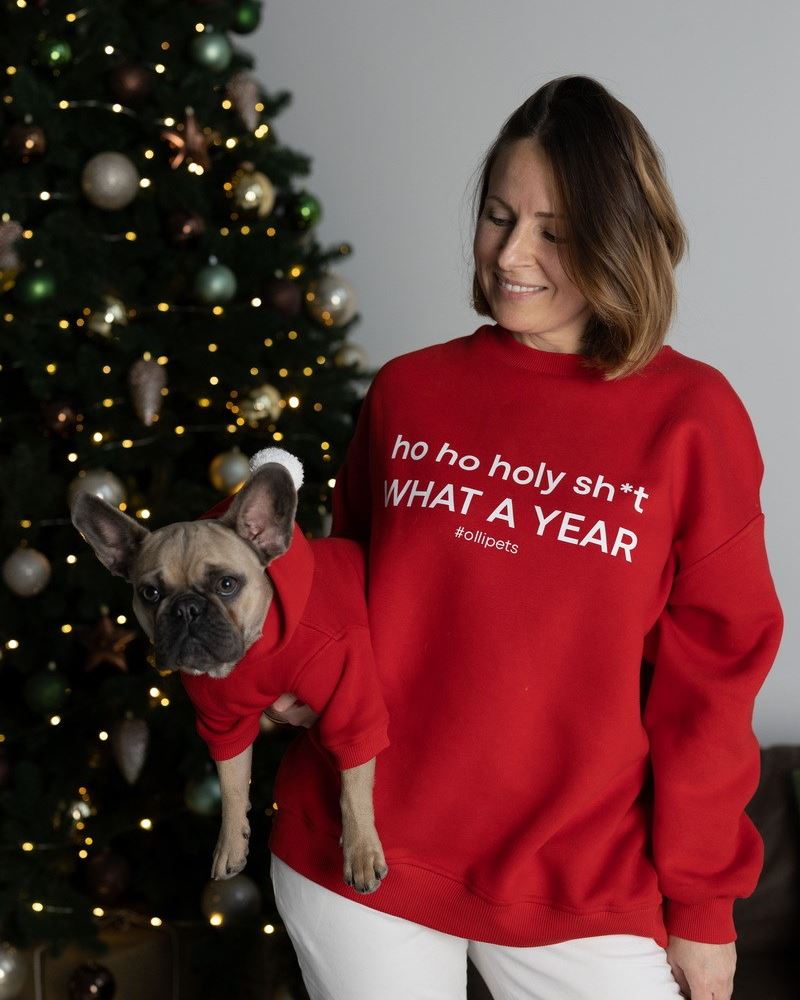 СВИТШОТ HO HO HO RED