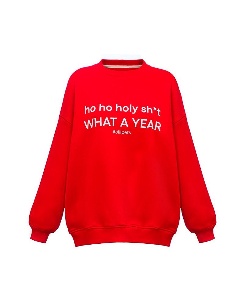 СВИТШОТ HO HO HO RED