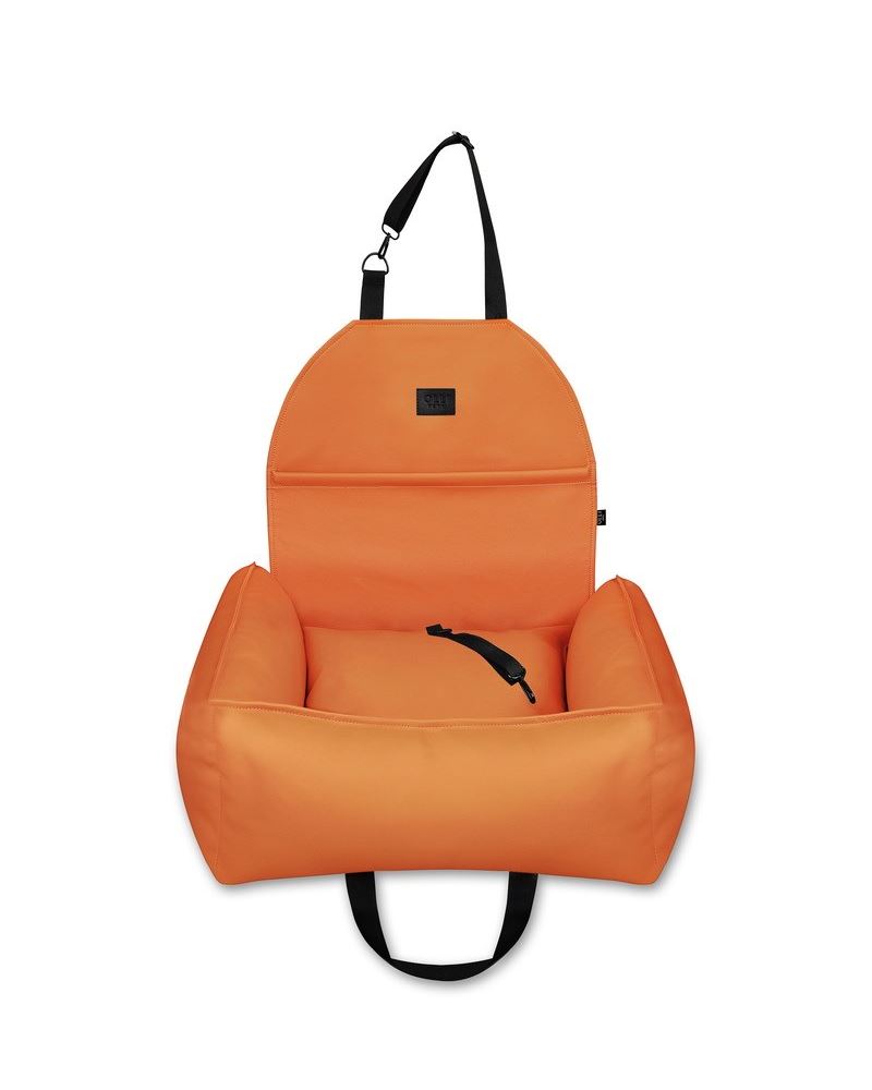 АВТОКРЕСЛО ДЛЯ СОБАКИ RELAXED LEATHER ORANGE