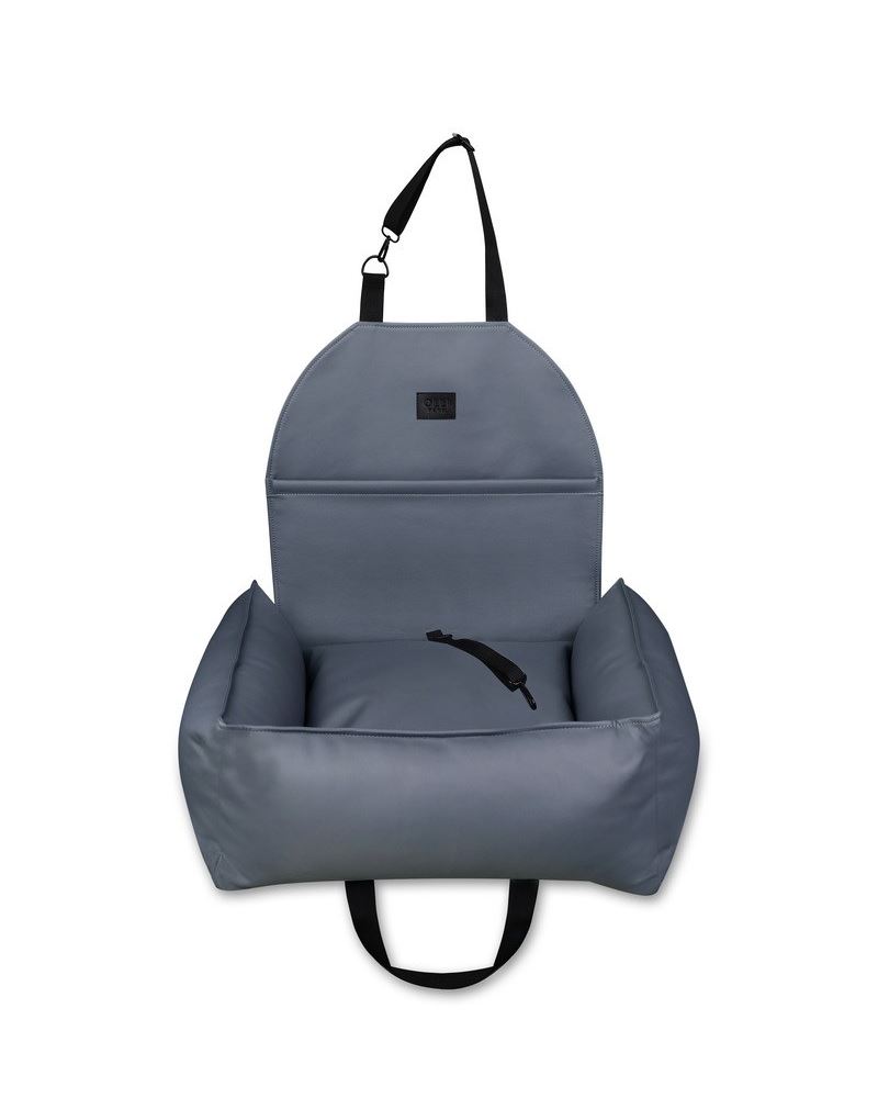АВТОКРЕСЛО ДЛЯ СОБАКИ RELAXED LEATHER GRAPHITE