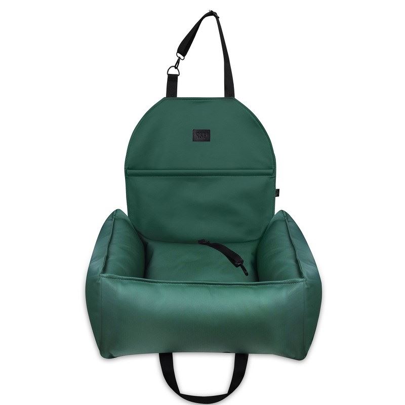 АВТОКРІСЛО ДЛЯ СОБАКИ RELAXED LEATHER GREEN