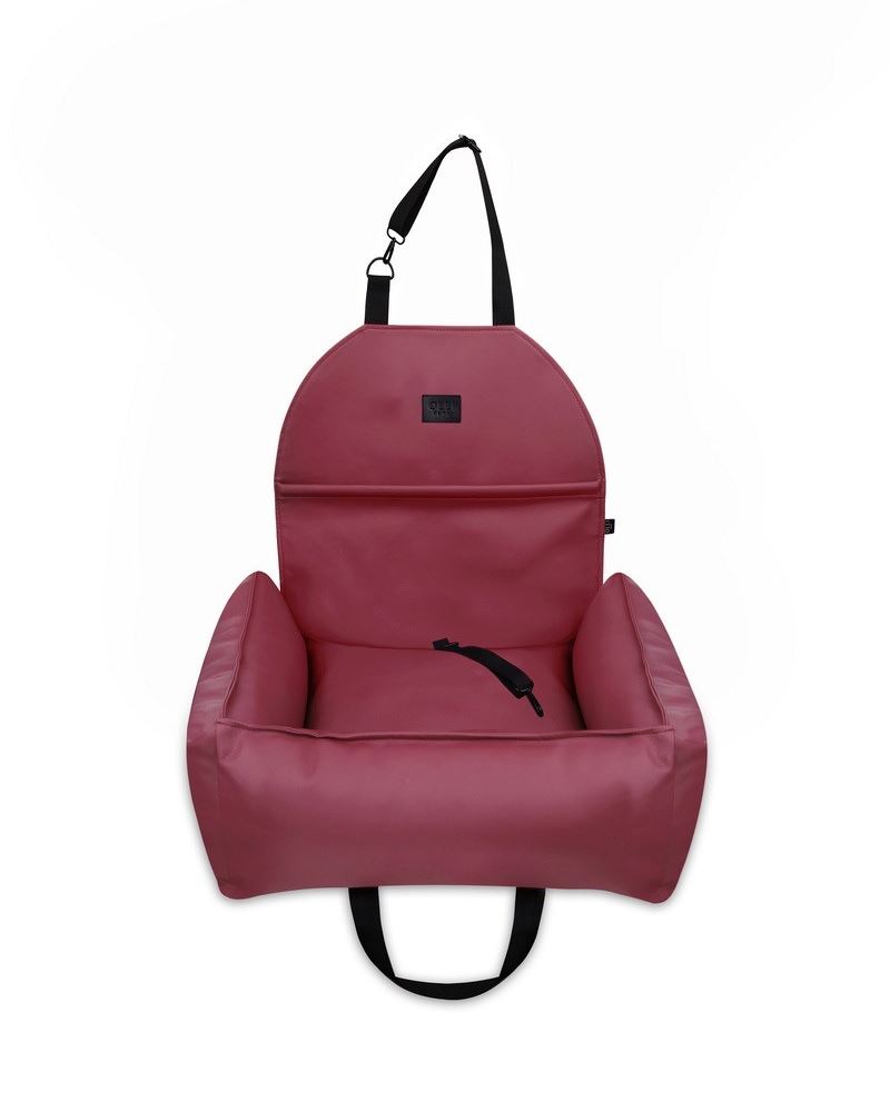 АВТОКРЕСЛО ДЛЯ СОБАКИ RELAXED LEATHER BORDEAUX