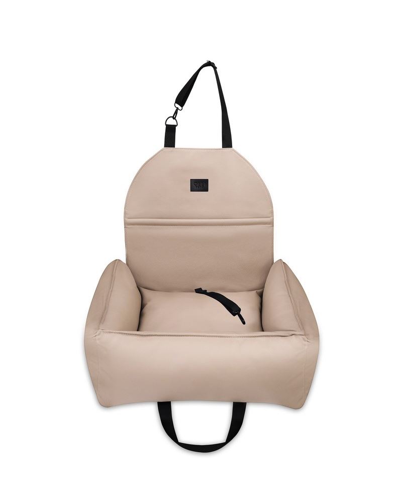 АВТОКРЕСЛО ДЛЯ СОБАКИ RELAXED LEATHER ALMOND