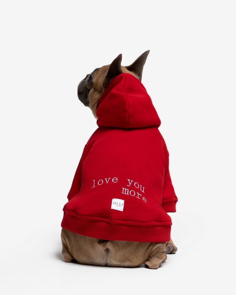 RED ХУДИ LOVE ДЛЯ ПЕСИКА
